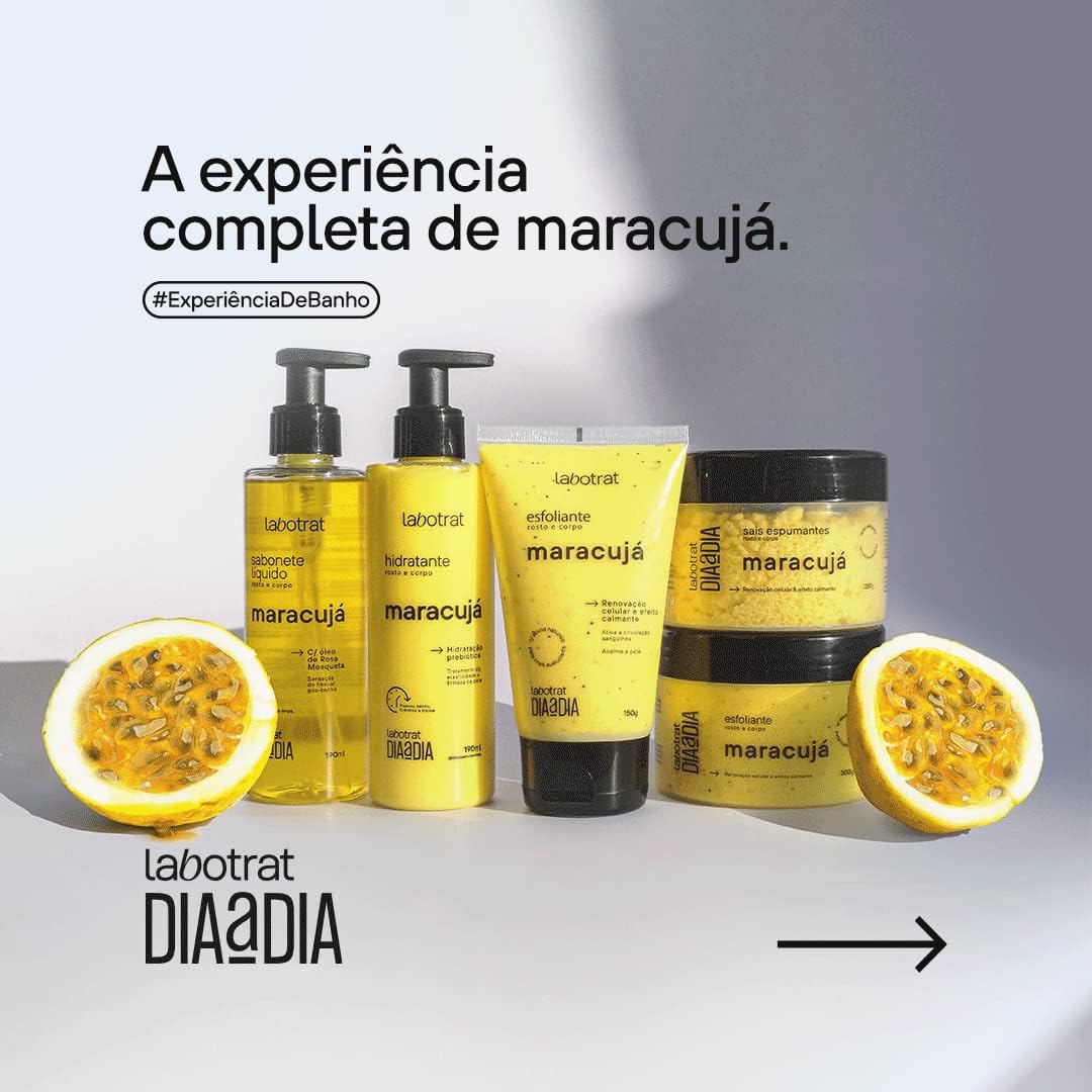 Kit Experiência Banho Dia A Dia C/ 5 Itens Maracujá Labotrat