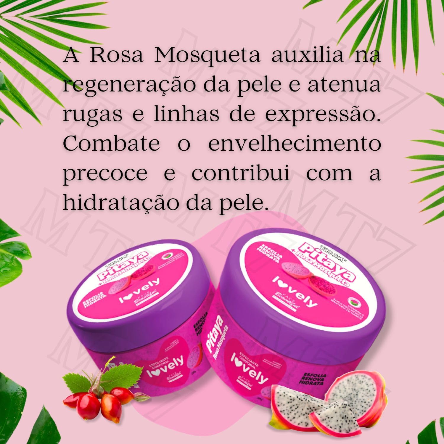 Esfoliante Corporal Creme Face Beautiful Vegano Esfolia Renova Hidrata 280g (Morango)