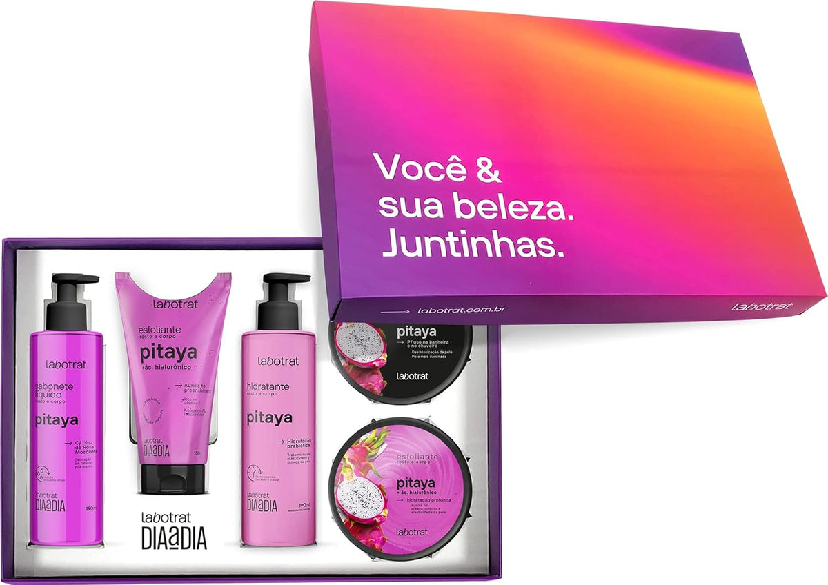 Kit Experiência Banho Dia A Dia C/ 5 Itens Pitaya Labotrat