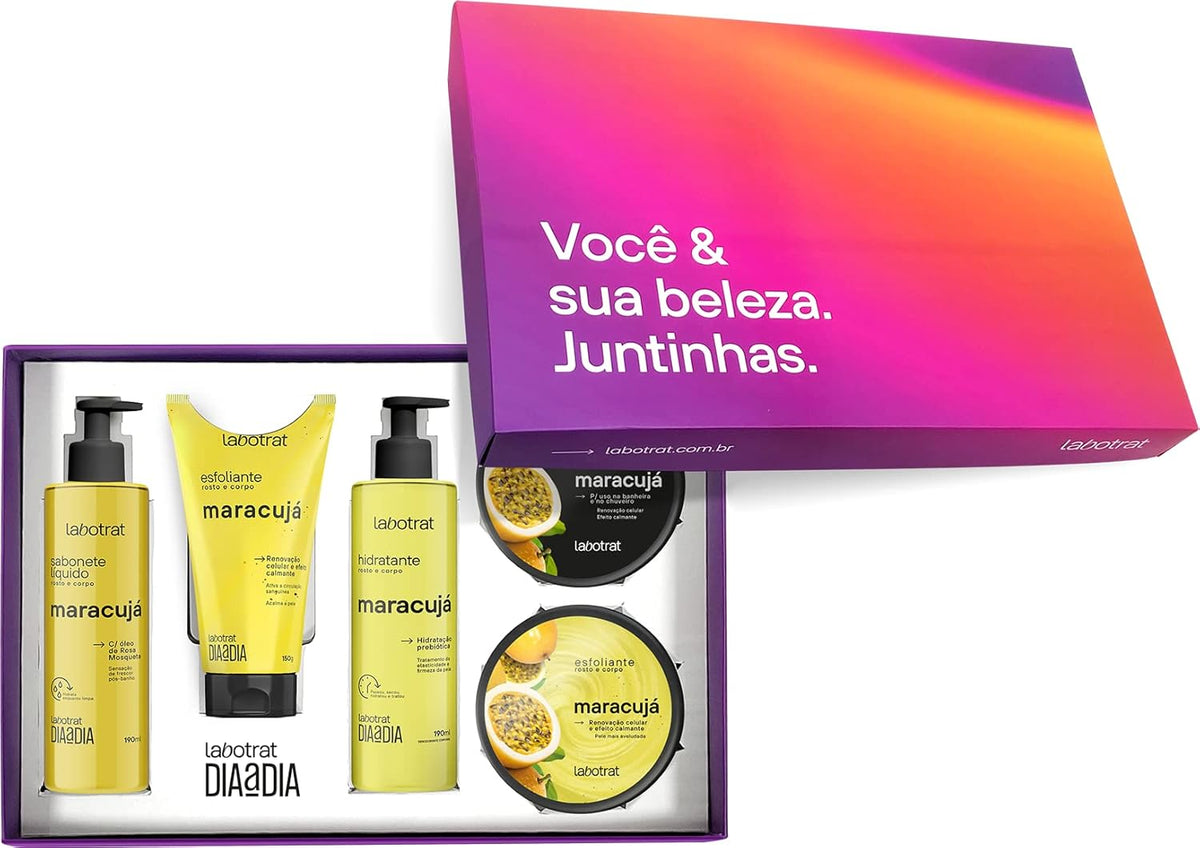 Kit Experiência Banho Dia A Dia C/ 5 Itens Maracujá Labotrat