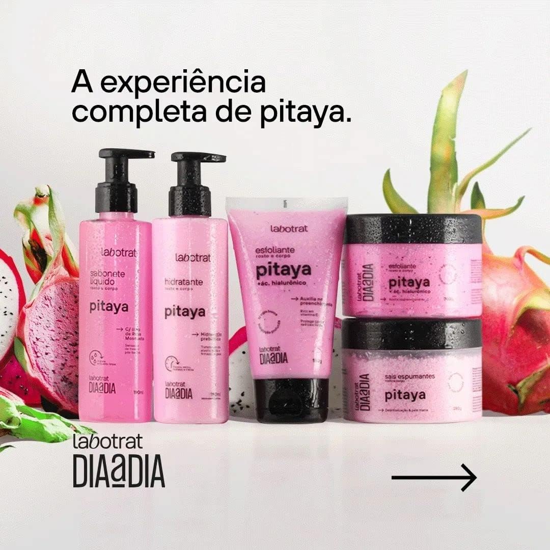 Kit Experiência Banho Dia A Dia C/ 5 Itens Pitaya Labotrat