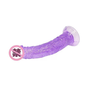 Pênis Pinto Dildo Em Silicone crystal Comprida com Ventosa-23CM YJ-06