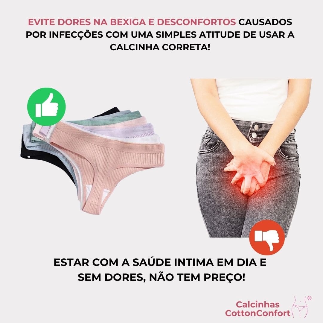 [PROMOÇÃO DE LANÇAMENTO COMPRE 5 LEVE 10] Calcinha CottonConfort® - FRETE GRÁTIS