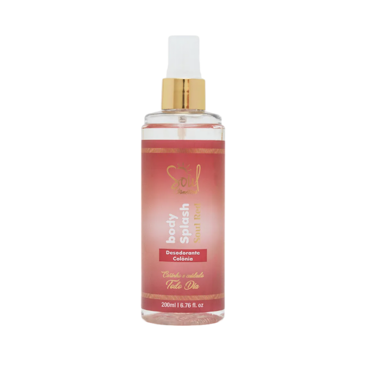 Body Splash Soul Red Desodorante Colônia Soul Cosméticos