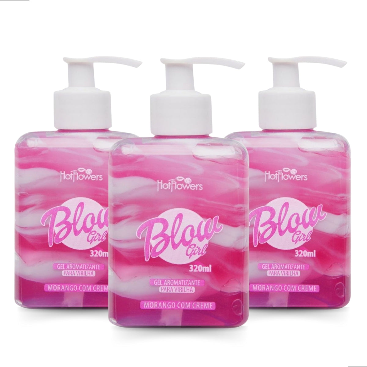 [Compre 2 e leve 3] Blow Girl Gel Aromatizante Virilha Morango Com Creme