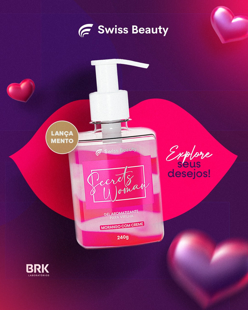 Gel Aromatizante Para Virilha Secrets Woman - Swiss Beauty