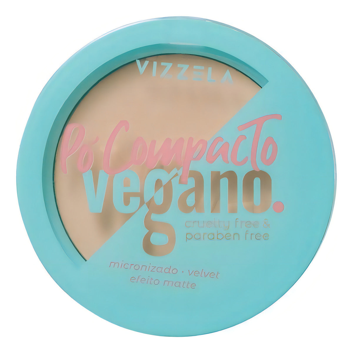 Base de maquiagem em pó compacto Vizzela Vegano Compacto