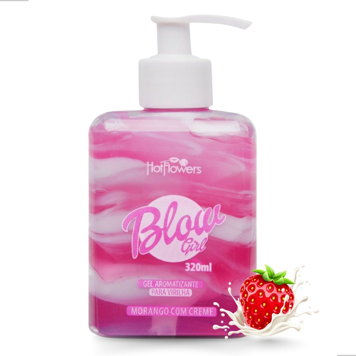 [Compre 2 e leve 3] Blow Girl Gel Aromatizante Virilha Morango Com Creme