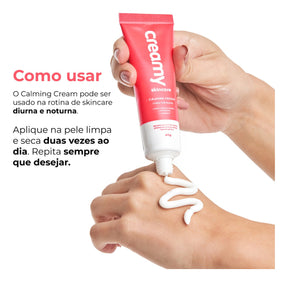 Creamy Skincare Calming Cream 40g | Acalma a Pele Sensibilizada, Alívio Rápido em Casos de Vermelhidão, Rápida Absorção | Todos os Tipos de Pele, Especialmente Sensíveis