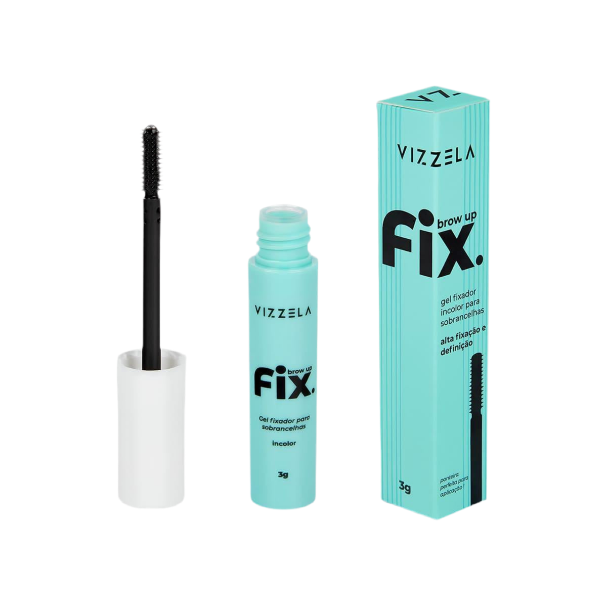 Brow Up Fix Vizzela - Gel Fixadora Sobrancelha Cor Incolor