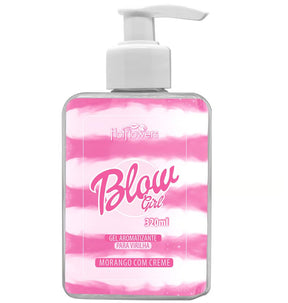 Hot Flowers, Gel BLOW GIRL Creme Beijável Morango Pélvico Virilha 320ml