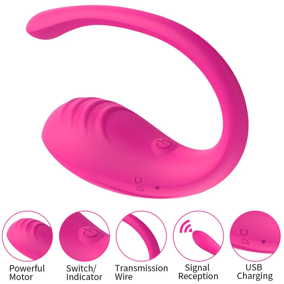 Vibrador Bluetooth Controle no Celular 9 modos de vibração CS-LONGO FIO