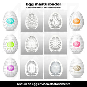 Kit 3 Eggs Masculino Magical Kiss Masturbador Ovo com Texturas Sex Shop