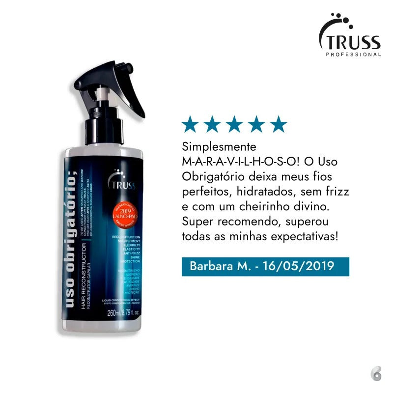 Truss Uso Obrigatório Tratamento de Reconstrução 260ml