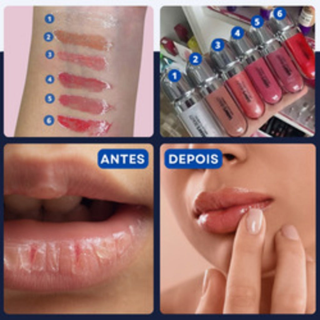 [Leve 2] Kit Gloss Labial Brilhante com 2 cores Sarahs Beauty Lip Gloss Brilho