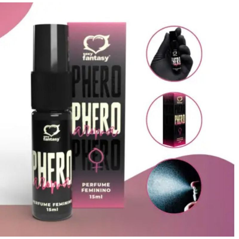 Perfume Phero Feromônio Feminino 15ml atrair homens.