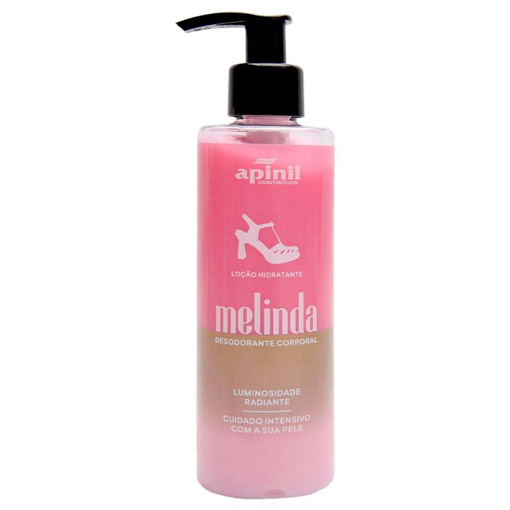 Loção Hidratante 180g e Perfume De Calcinha 40Ml Melinda Aroma de Melissa Apinil Apiderm