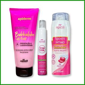 Kit Loção Hidratante Feminino 190g mais Sabonete Íntimo 200ml e Perfume de Calcinha - Apinil